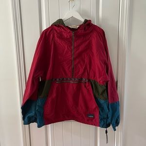 Vintage LL Bean Aztec Anorak with Hood - Men’s Large